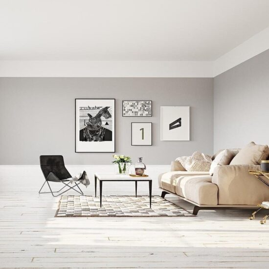 Light wood flooring in Cary NC with a bright whitewashed finish for a clean, modern living space. Corner Solutions NC delivers consistent plank flow, smooth transitions, and a refined final look.