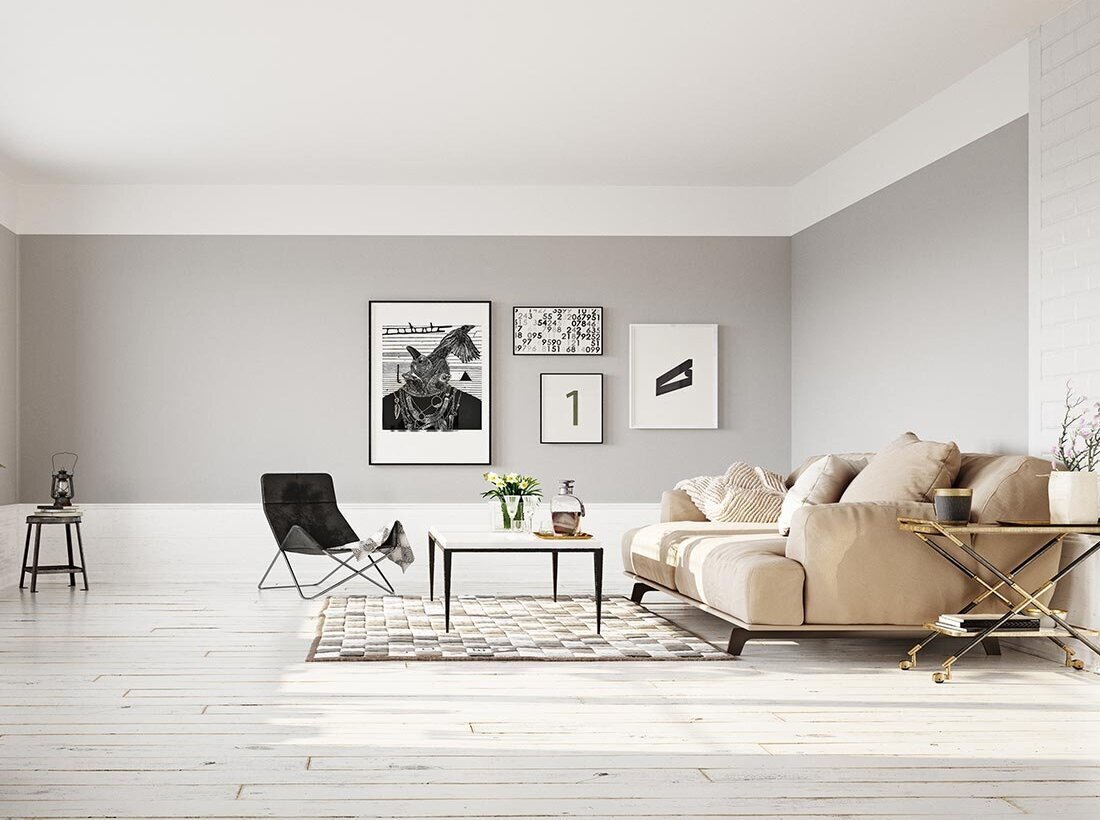 Light wood flooring in Cary NC with a bright whitewashed finish for a clean, modern living space. Corner Solutions NC delivers consistent plank flow, smooth transitions, and a refined final look.