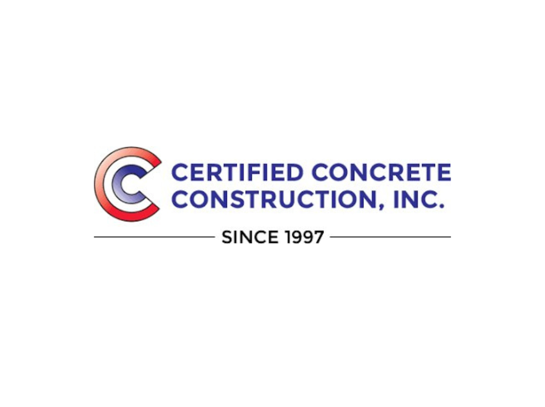 Certified concrete construction logo