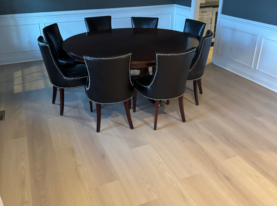 Wide-Plank Light Oak Flooring Install